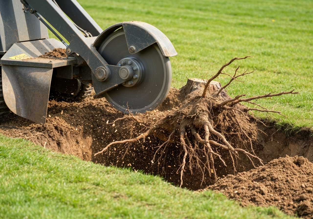 Clark's Tree Care: The Essential Guide to deep stump and root grinding for landowners