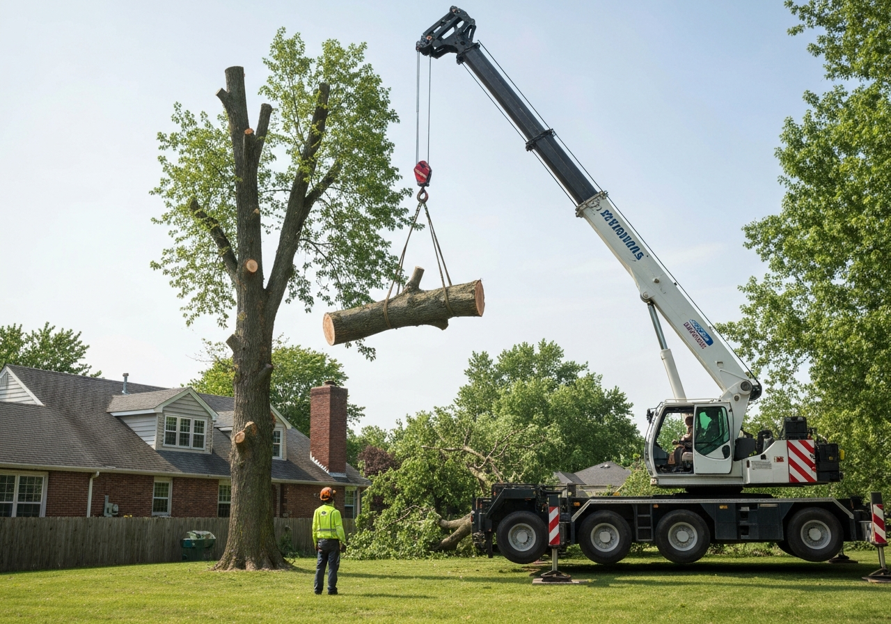 Dangerous Trees Near Your Home? Discover Safe Crane Tree Removal Solutions