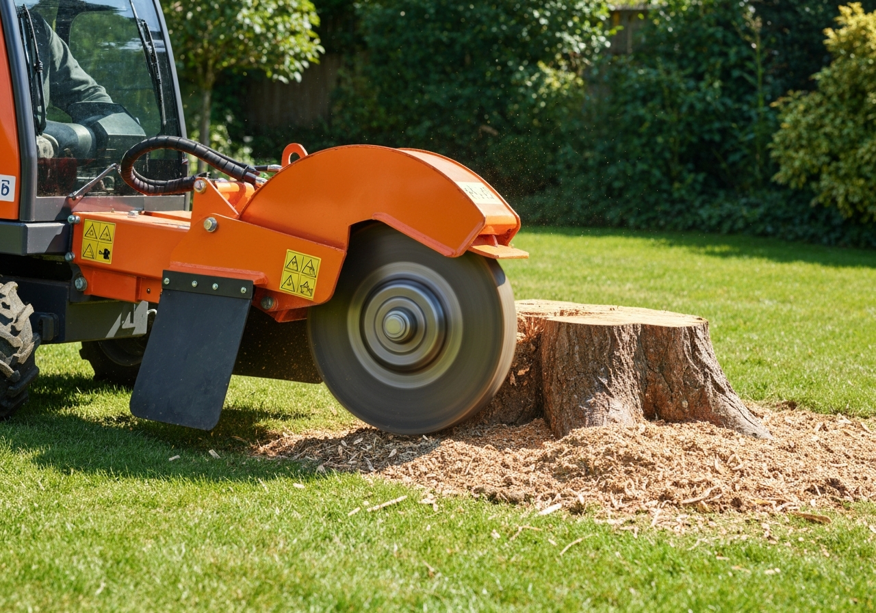 From Eyesore to Eradicated: How Stump Grinding Works for a Cleaner Yard with Clark's Tree Care