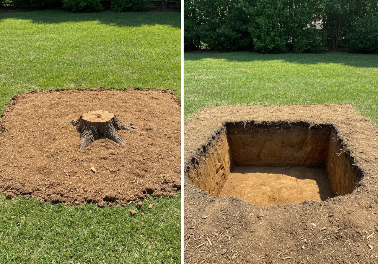 Stump Grinding vs Removal in Charlotte: Which is Best for Your Yard?