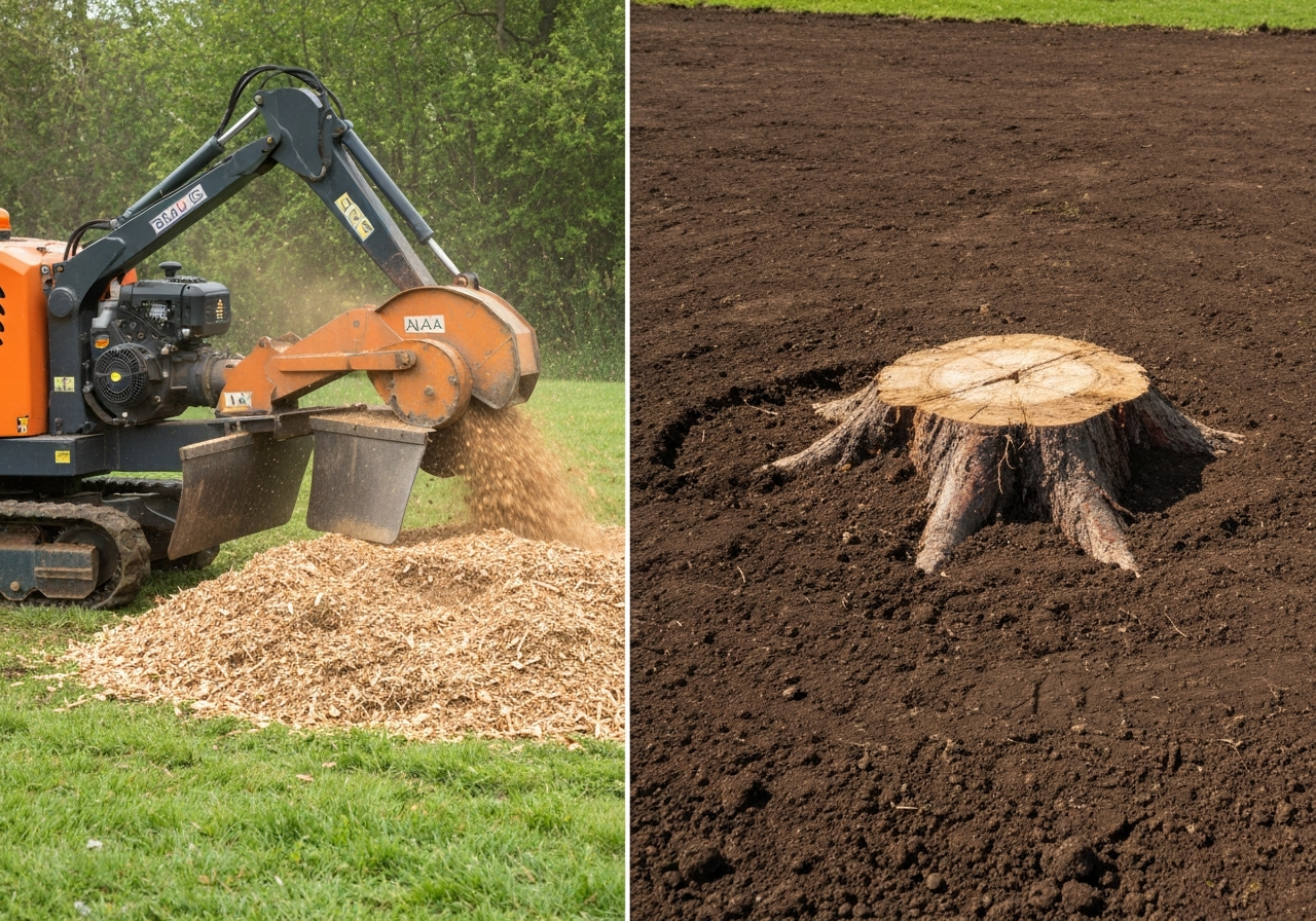 Stump Grinding vs. Stump Removal: The Clark's Tree Care LLC Guide to Making the Right Choice