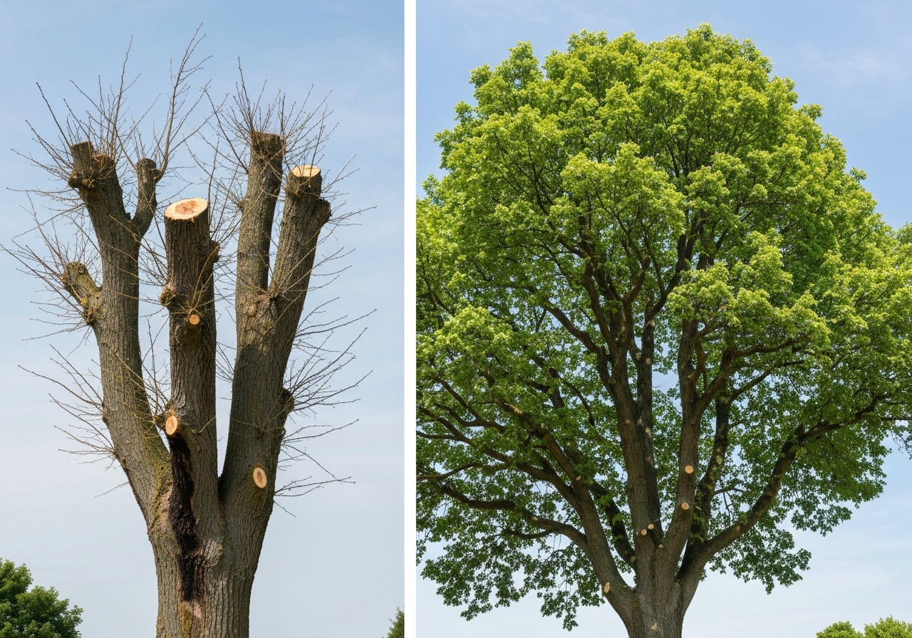Tree Topping Vs Crown Reduction: Understanding the Key Differences for Your Tree's Health